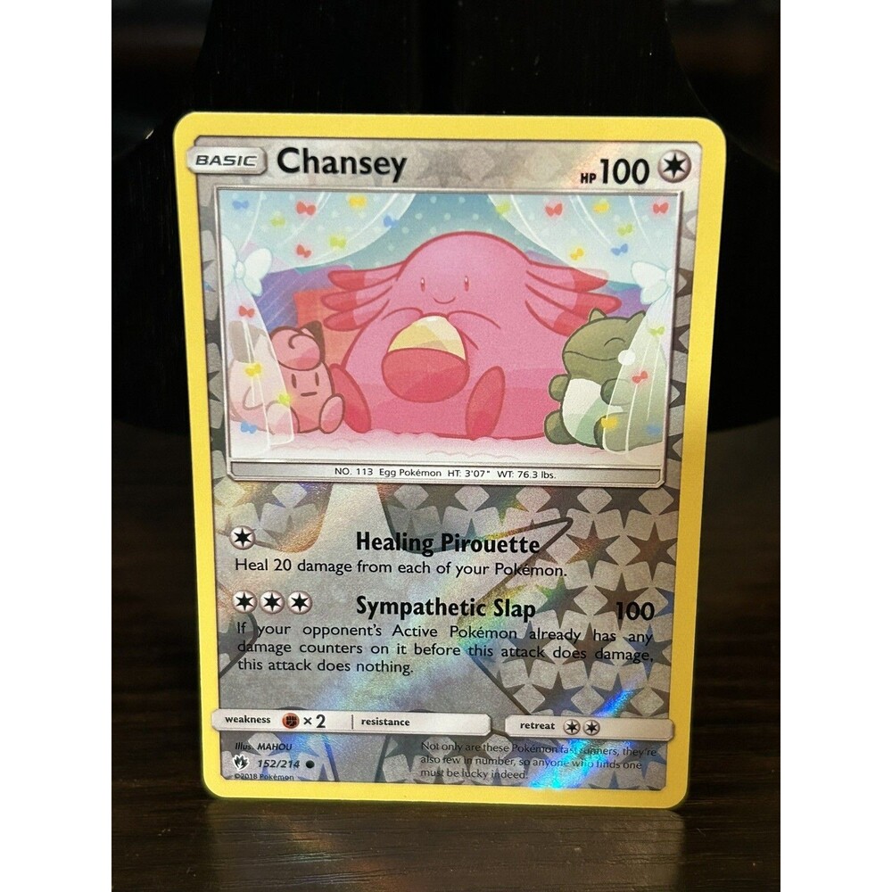 Pokemon Chansey 152/214 Reverse Holo Lost Thunder 2018 LP TCG Card